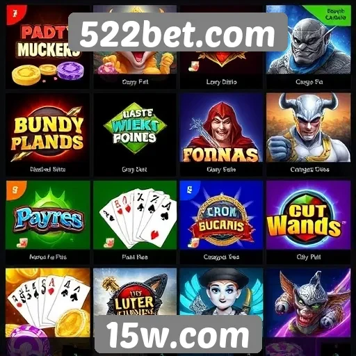 Comparação das opções de jogos disponíveis no 522bet.com